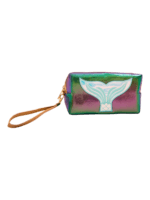 Trousses de sirènes brillantes et colorées de fille pour toilette ou maquillage modèle prune 3