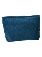 Trousses en velours colorées femme toilette maquillage modèle bleu océan