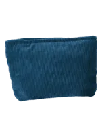 Trousses en velours colorées femme toilette maquillage modèle bleu océan