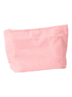 Trousses en velours colorées femme toilette maquillage modèle rose bonbon 2