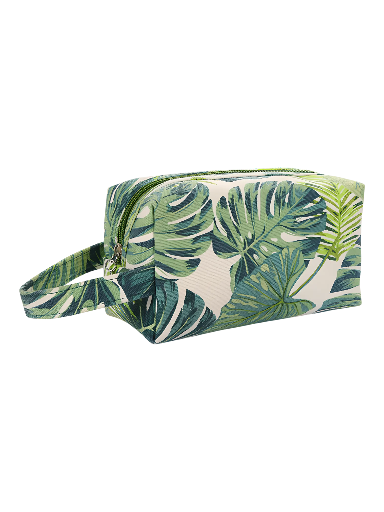 Trousses tropicales motif feuillages verts nature modèle confort toilette