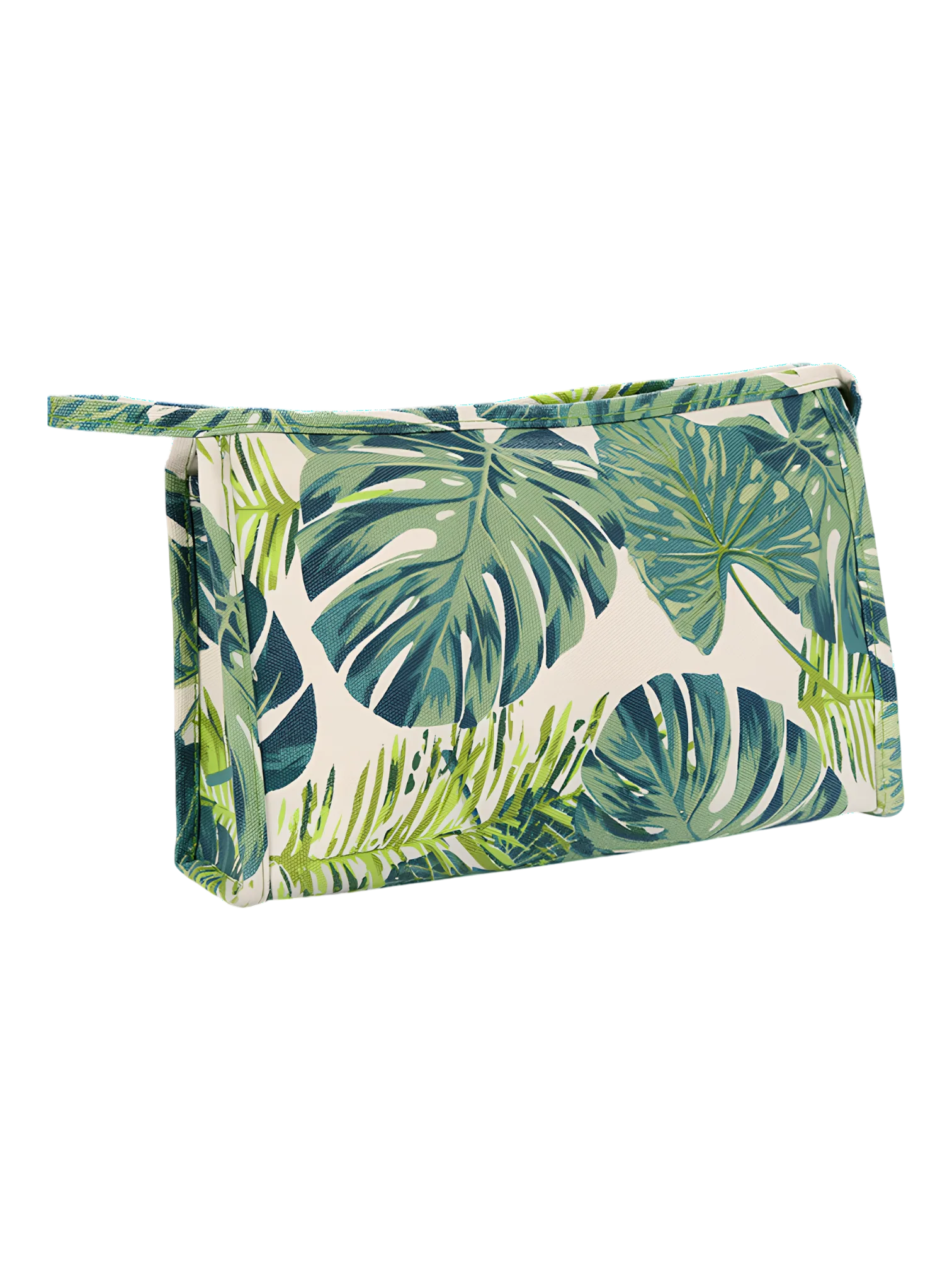Trousses tropicales motif feuillages verts nature modèle valentine