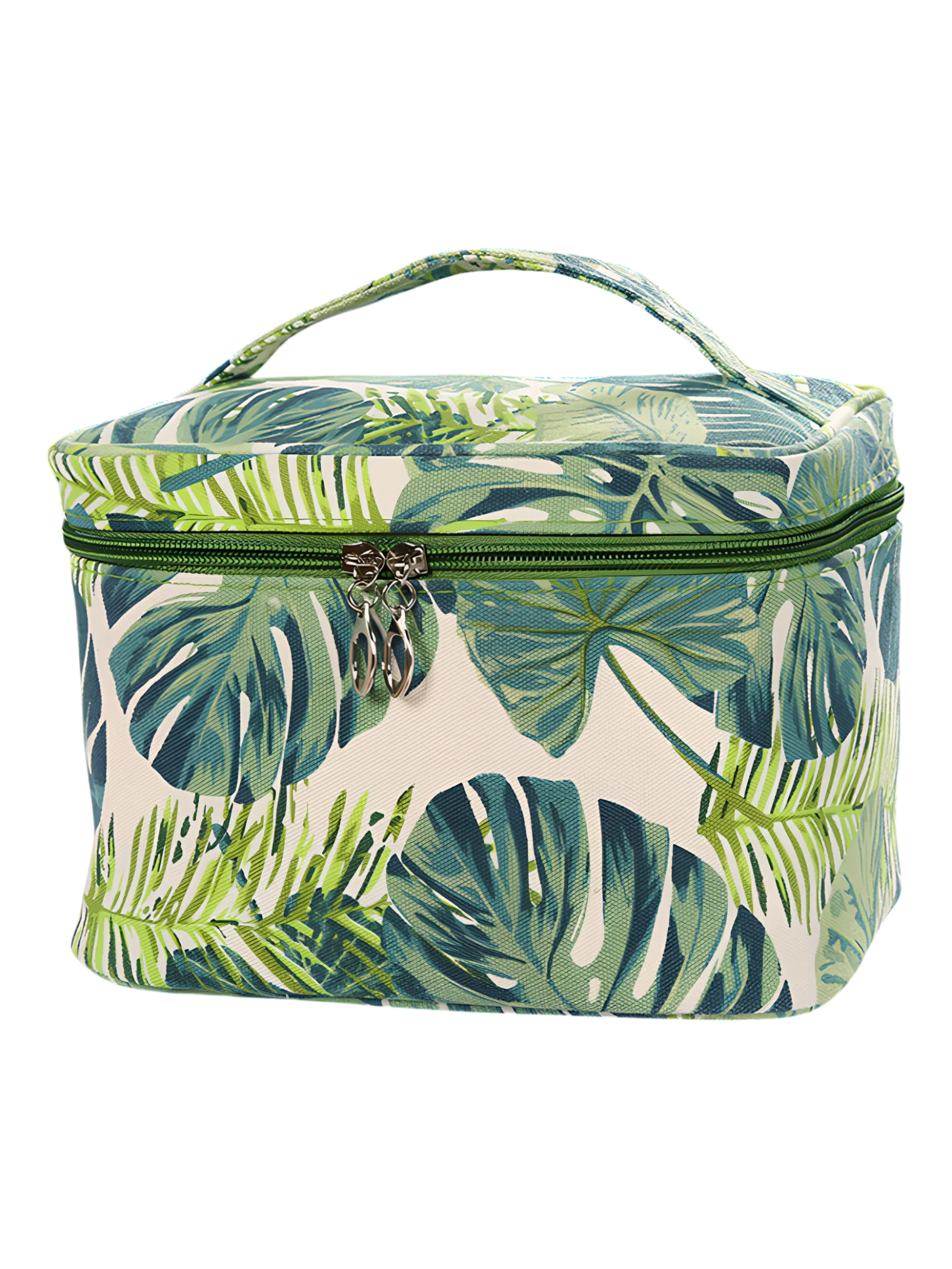 Trousses tropicales motif feuillages verts nature modèle vanity square