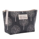 Trousse maquillage femme tissu design motif nature animaux arbres