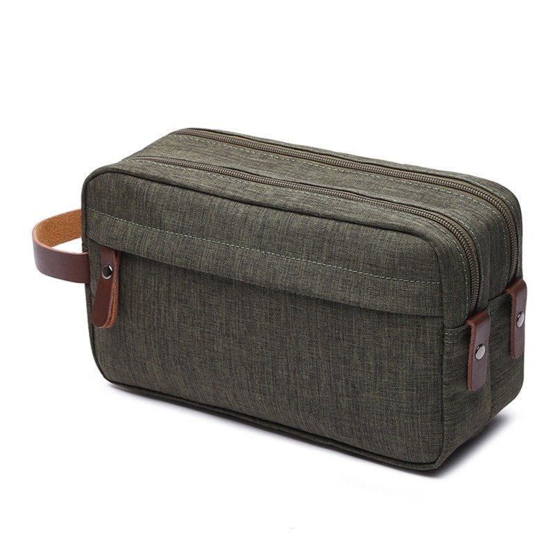 Trousse de toilette en cuir véritable homme - Hecten