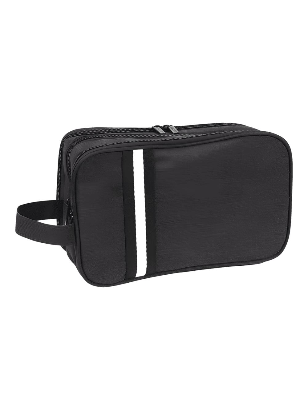 Grande trousse de toilette organisée avec multiples compartiments unisexe modèle noir