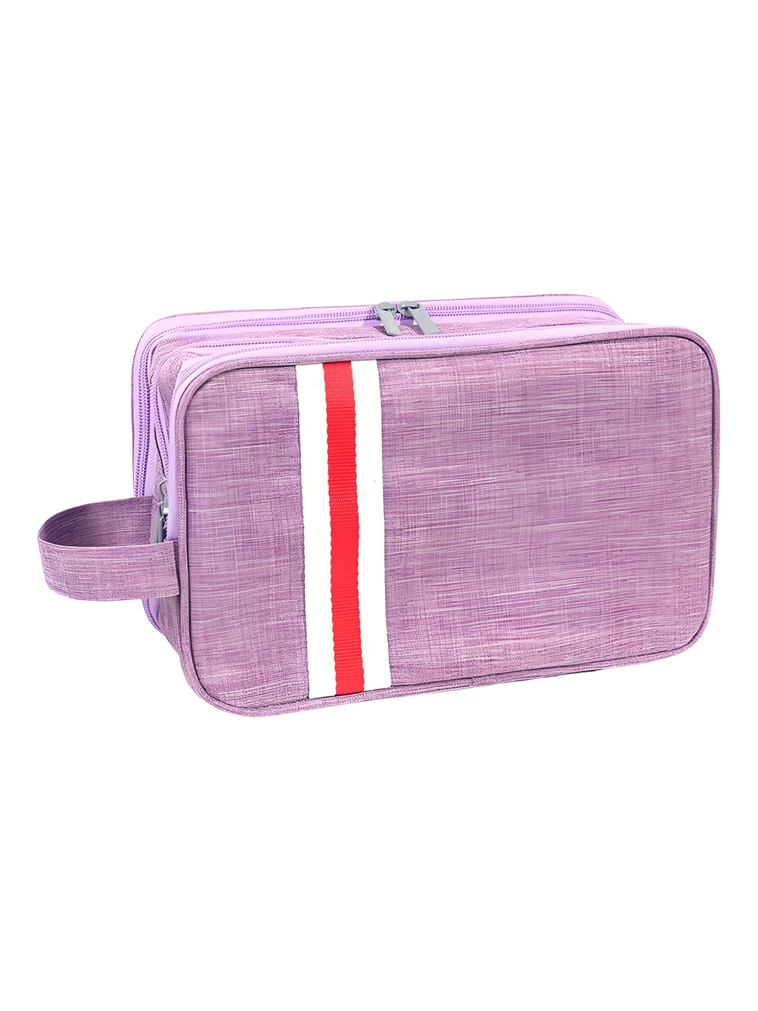 Grande trousse de toilette organisée avec multiples compartiments unisexe modèle violet