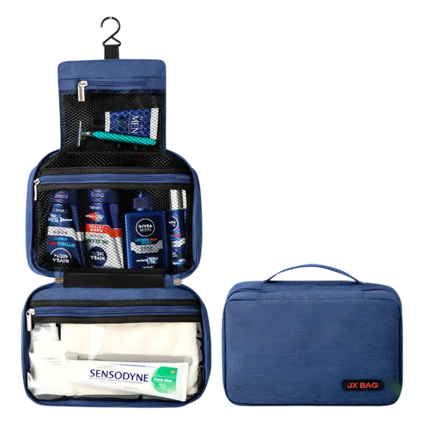 Grande trousse de toilette voyage à suspendre compartimentée