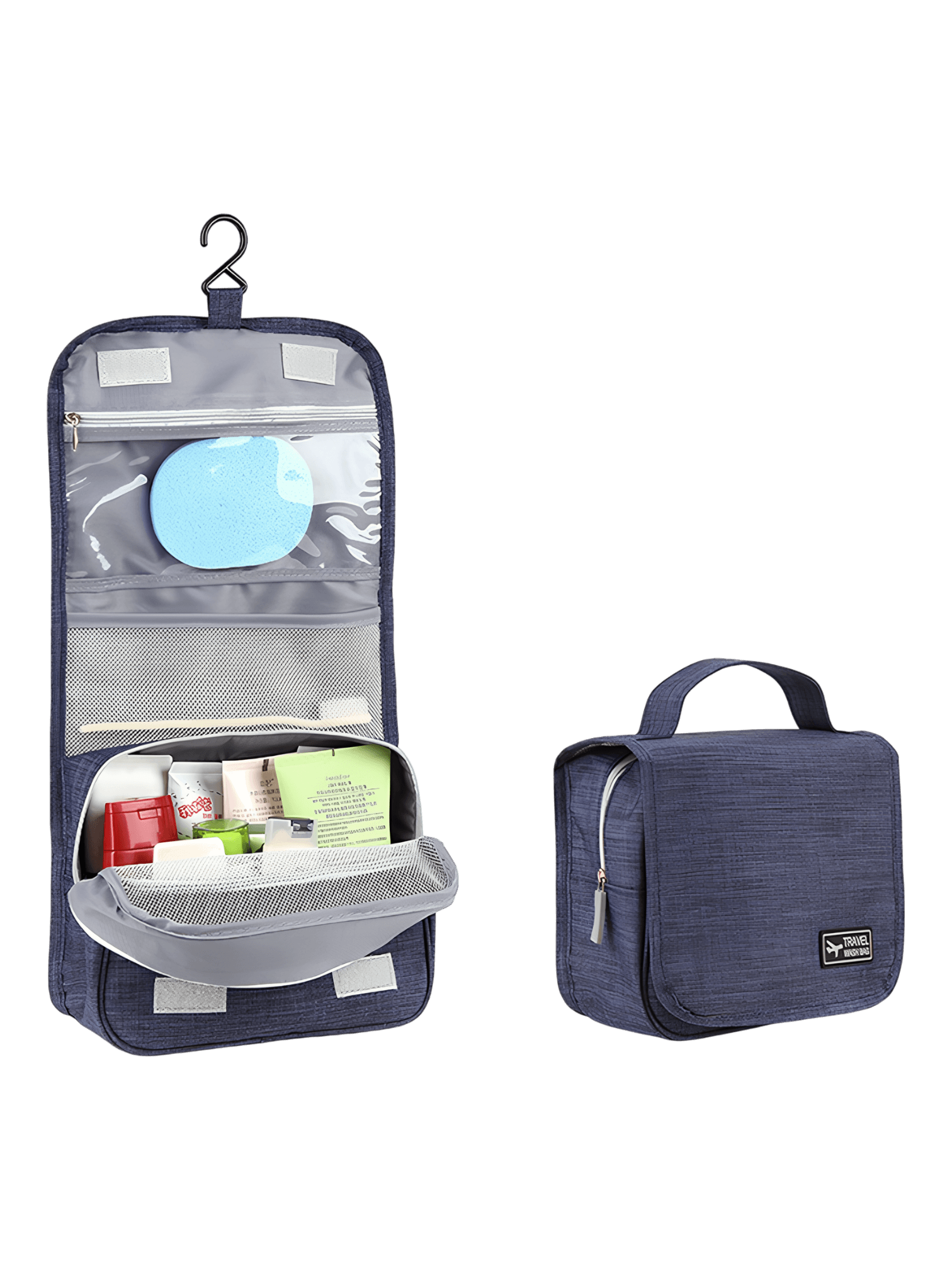 Mini Borsa Da Toilette Da Viaggio Appendi Bile – Impermeabile, Compatta, Organizer Per Uomo E Donna – Colore Nero