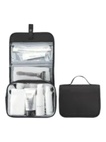 Trousse de toilette à suspendre bouton pression modèle noir Trousse de toilette à suspendre bouton pression modèle noir