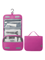 Neceser colgante de color liso con compartimentos, modelo rosa Neceser colgante de color liso con compartimentos, modelo rosa