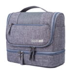 Trousse de toilette multi compartiment couleur grise