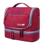 Trousse de toilette multi compartiment couleur rouge