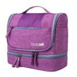 Trousse de toilette multi compartiment couleur violet