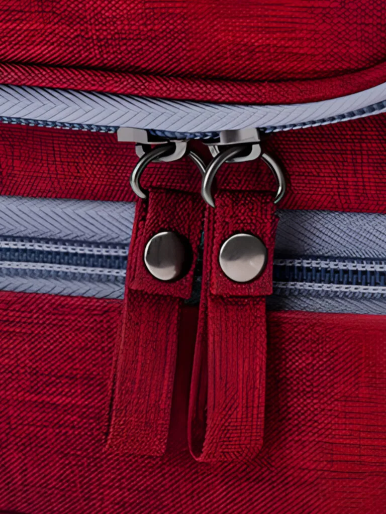 Trousse de toilette multi compartiments pratique à suspendre plusieurs coloris détails zip