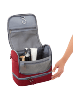 Practical multi-compartment hanging toiletry bag in several colors women's make-up case Practical multi-compartment hanging toiletry bag in several colors women's make-up case