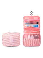 Rosa faltbare Kulturtasche für Mädchen Modell Candy