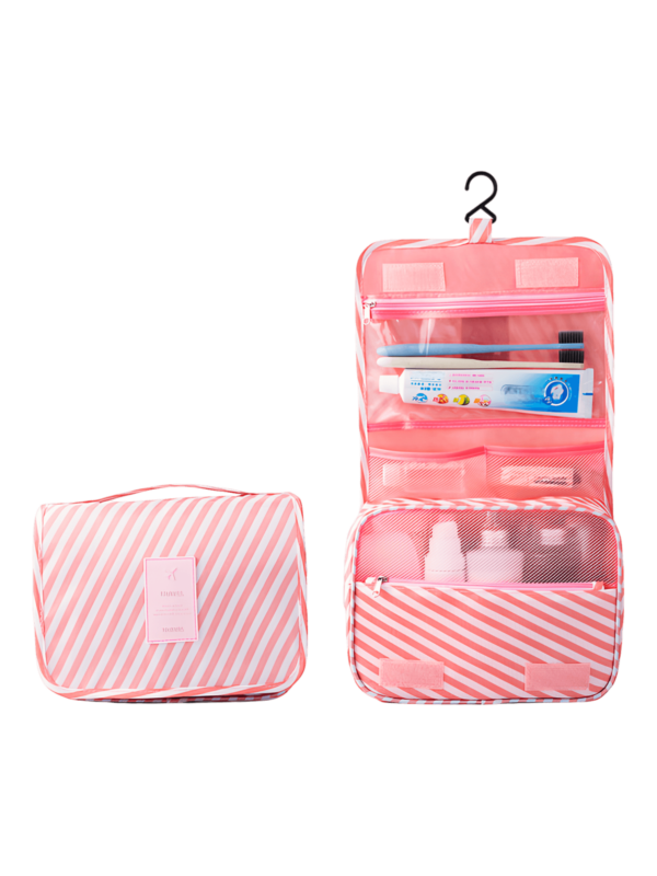 Trousses de toilette roses pour fille pliables facile à suspendre modèle Candy
