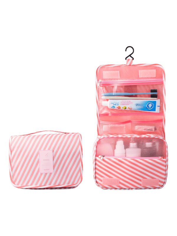 Rosa faltbare Kulturtasche für Mädchen Modell Candy