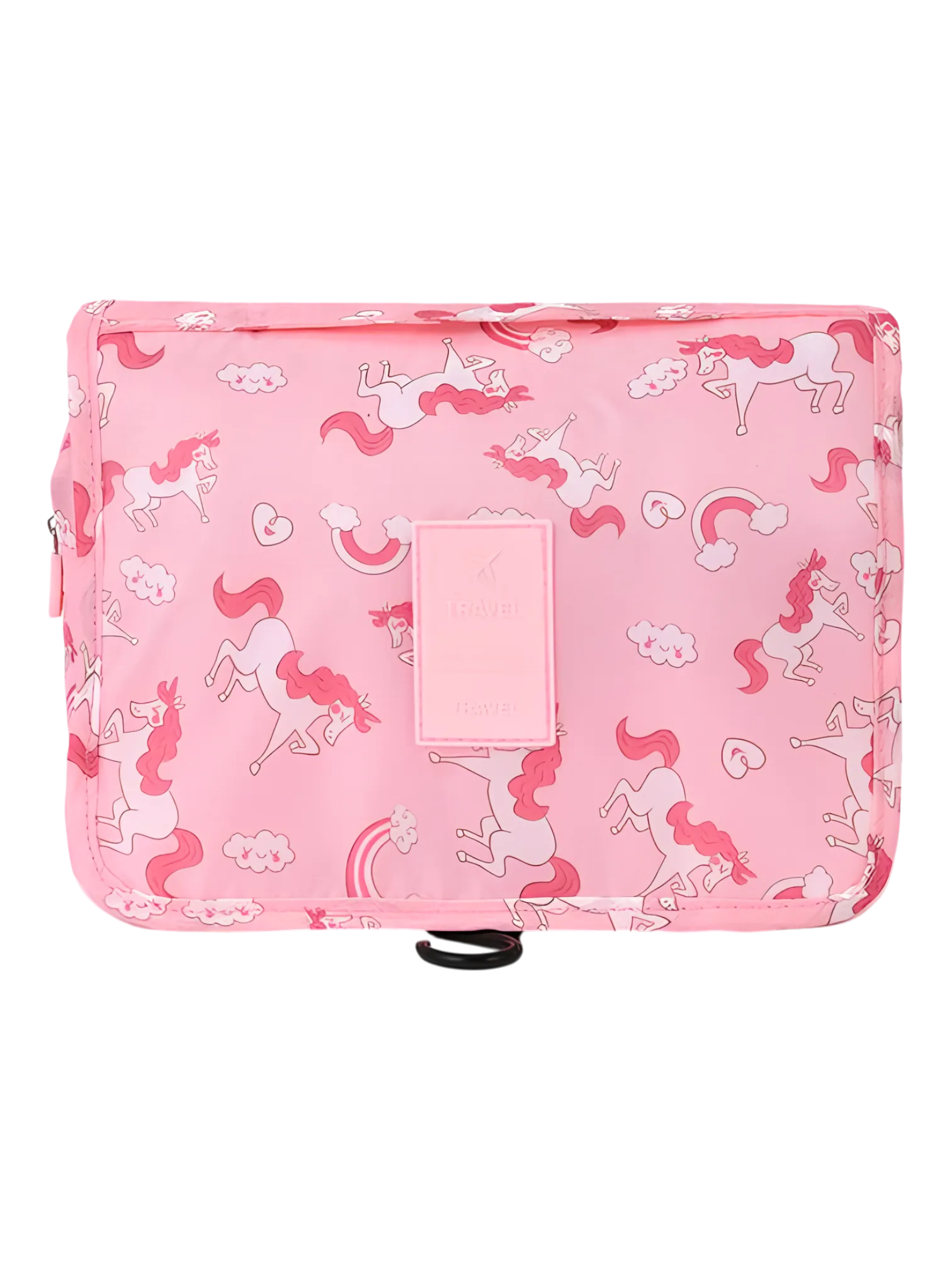 Faltbare und einfach aufzuhängende Hygienebeutel für Mädchen mit Einhornmotiv