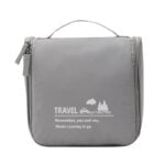 Minimalist travel toiletry bag gray