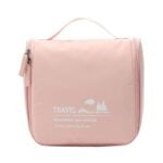 Minimalist travel toiletry bag pink