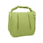 Multifunctional travel cosmetic bag tan green