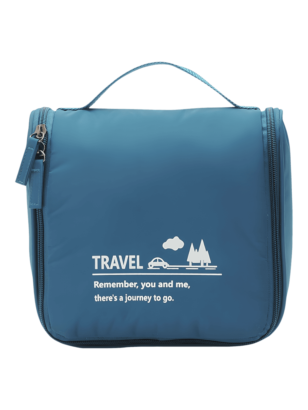 Minimalist travel toiletry bag, with hanging hook, compartments, men's or women's colors blue Minimalist travel toiletry bag, with hanging hook, compartments, men's or women's colors blue