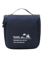 Petite trousse de toilette voyage minimaliste, avec crochet à suspendre, compartiments, coloris homme ou femmes bleu marine