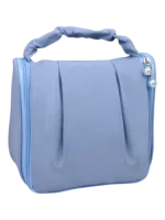 Trousse à cosmétique de voyage multifonction, maquillage et toilette, à suspendre et avec compartiments modèle bleu ciel