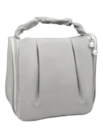 Trousse à cosmétique de voyage multifonction, maquillage et toilette, à suspendre et avec compartiments modèle gris