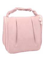 Astuccio da viaggio multifunzione per cosmetici, trucchi e articoli da toilette, da appendere e con scomparti, modello rosa Astuccio da viaggio multifunzione per cosmetici, trucchi e articoli da toilette, da appendere e con scomparti, modello rosa