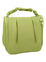 Trousse à cosmétique de voyage multifonction, maquillage et toilette, à suspendre et avec compartiments modèle vert