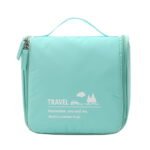 Trousse de toilette de voyage minimaliste cyan