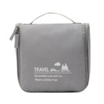 Trousse de toilette de voyage minimaliste grise