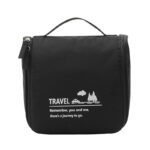 Trousse de toilette de voyage minimaliste noire