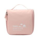 Trousse de toilette de voyage minimaliste rose