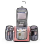 Waterproof travel cosmetic bag easy store inside
