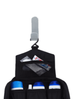 Toilet bag with hook, camping, trekking, travel, parachute canvas hanging bag with compartments, large model hook details Toilet bag with hook, camping, trekking, travel, parachute canvas hanging bag with compartments, large model hook details