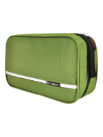 Trousse de toilette à crochet, camping, trekking, voyage, à suspendre en toile parachute avec compartiments, grand modèle vert 1