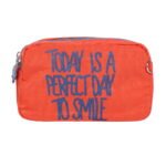 Trousse femme positive couleur orange