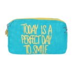 Trousse femme positive couleur turquoise