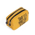 Trousse femme positive jaune presentation cote