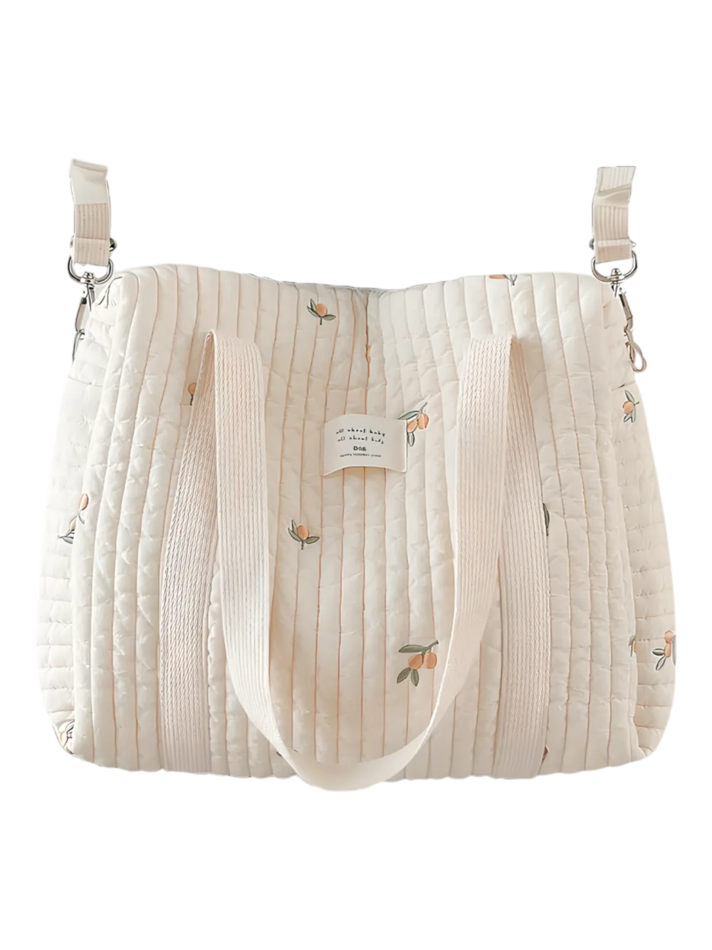 Grand tote bag à langer bébé avec attache poussette