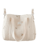 Grand tote bag à langer bébé avec attache poussette Grand tote bag à langer bébé avec attache poussette