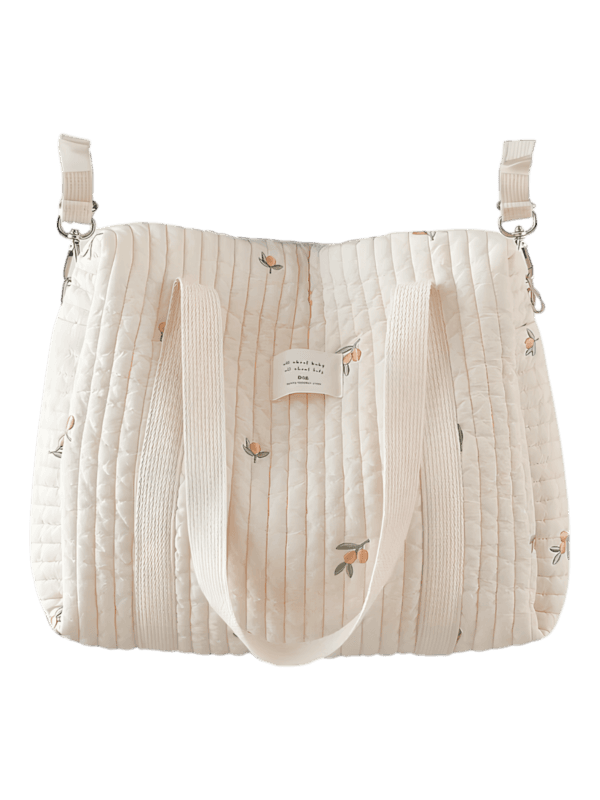 Grand tote bag à langer bébé avec attache poussette