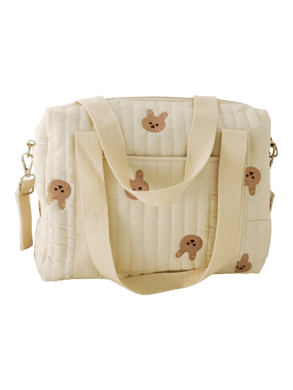 Sac à langer bébé brodé avec attache poussette