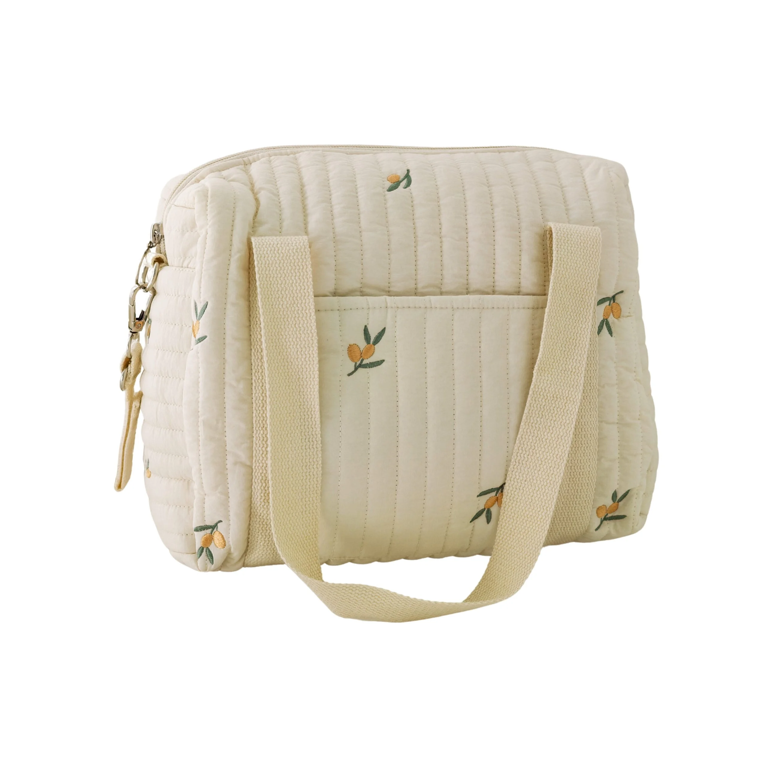 Sac a langer maman poussette broderie olive