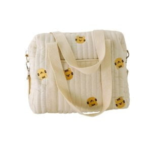 Sac a langer maman poussette broderie tigre