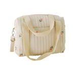 Sac a langer maman poussette broderie tulipe rose